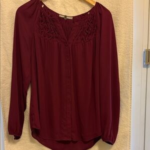 Daniel Rainn Deep Red Blouse